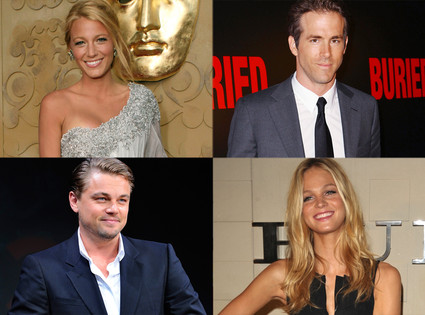 Blake Lively, Ryan Reynolds, Leonardo DiCaprio, Erin Heatherton Blake Lively, Ryan Reynolds, Leonardo DiCaprio, Erin Heatherton